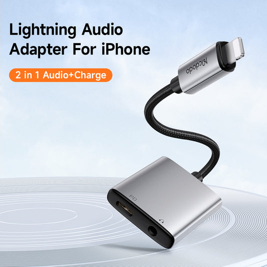 Lightning Audio Adapter - Lightning / 3.5mm McDodo CA-5540 Wales, Gray