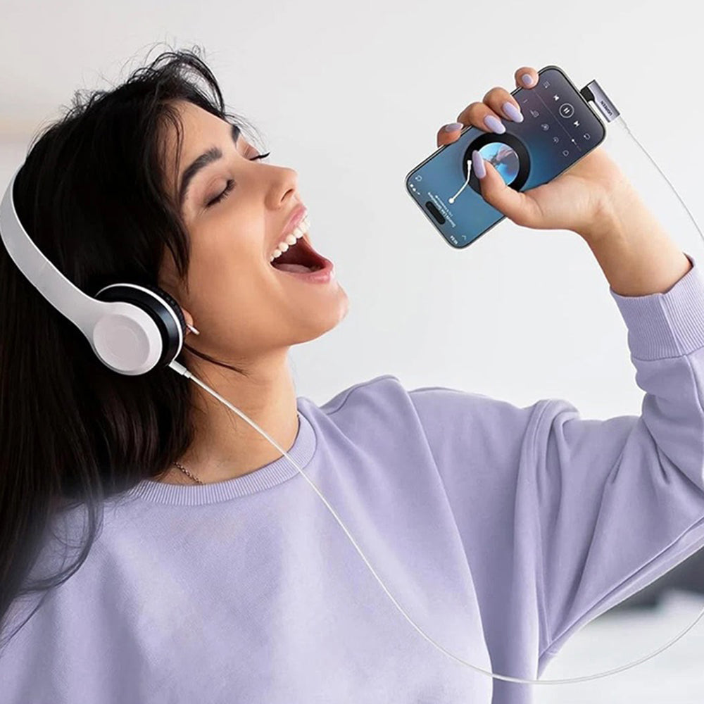 USB-C to 3.5mm UGREEN CM460 (20194) Angled, Gray Audio Adapter