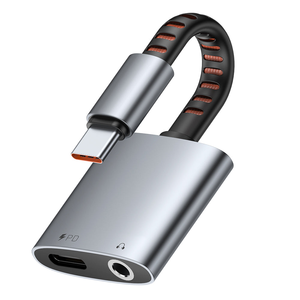 USB-C Audio Adapter - USB-C / 3.5mm McDodo CA-3120, Gray