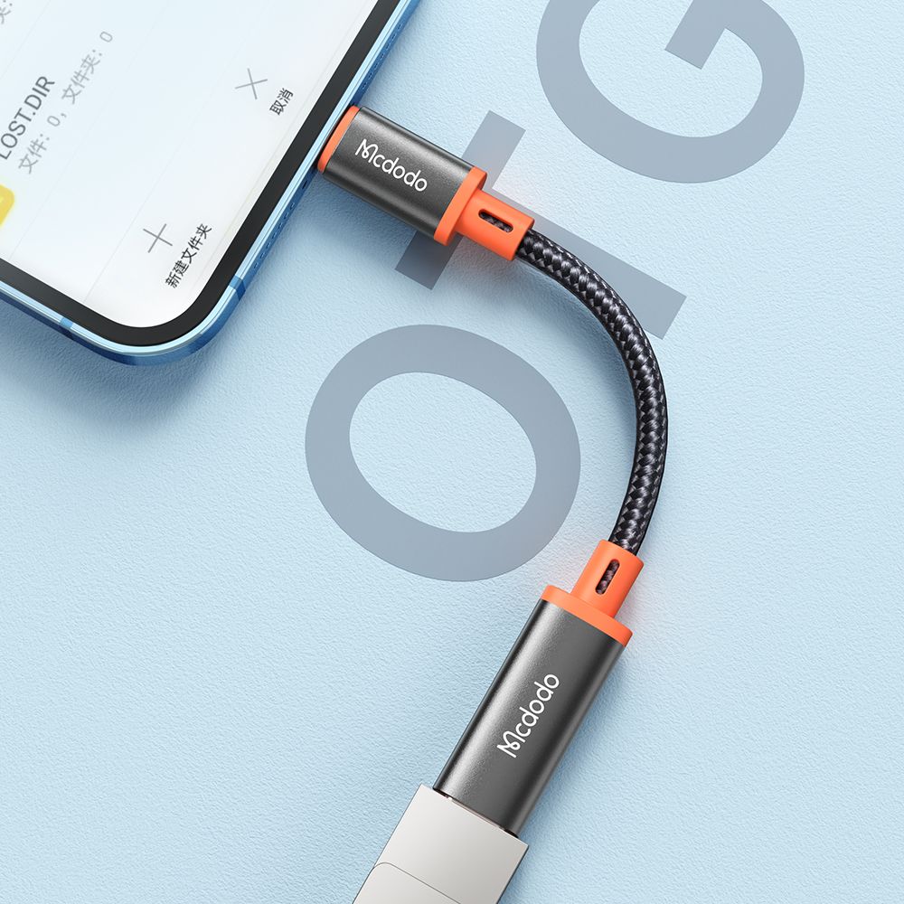 USB-C to Lightning Data and Charging Adapter McDodo CA-1440, Black