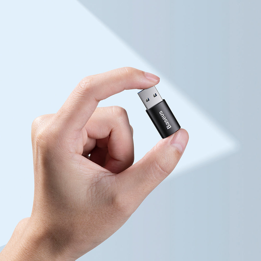 Baseus Ingenuity USB-C to USB-A USB-C Charging and Data Adapter, Black ZJJJQ00010101