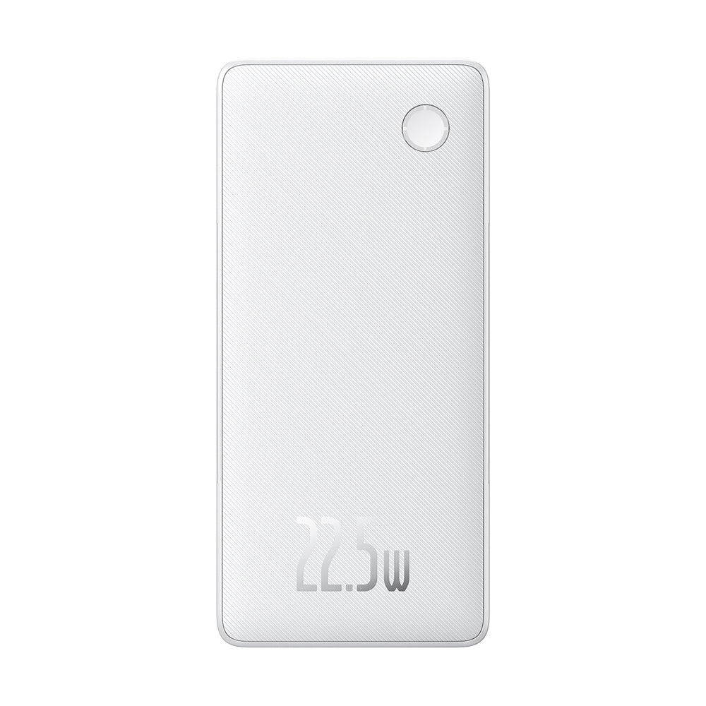 Baseus Airpow Lite External Battery, 10000mAh, 22.5W, QC + PD, 1 x Lightning - 1 x USB-A - 2 x USB-C, White P10067501213-00