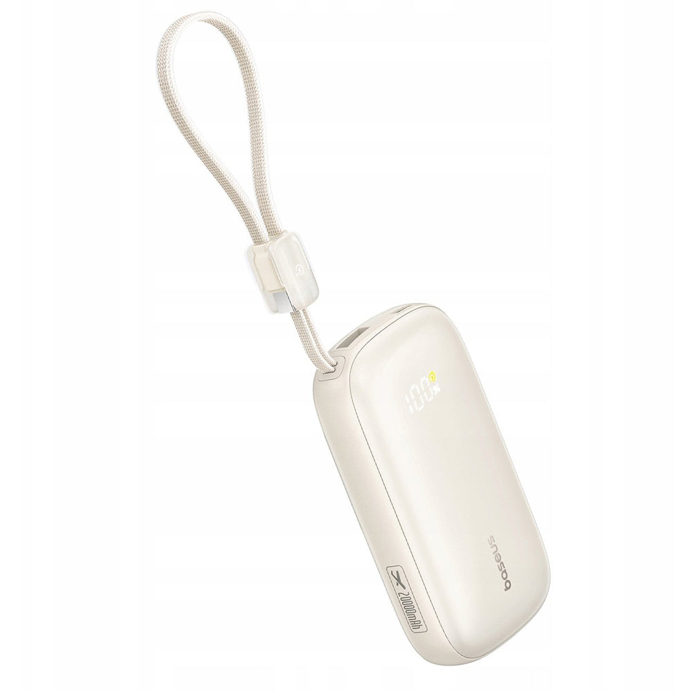 Baseus EnerFill FC21 Qpow 3 Ultra External Battery, 10000mAh, 45W, QC + PD, 1 x USB-A - 1 x USB-C, Beige E0027Q01