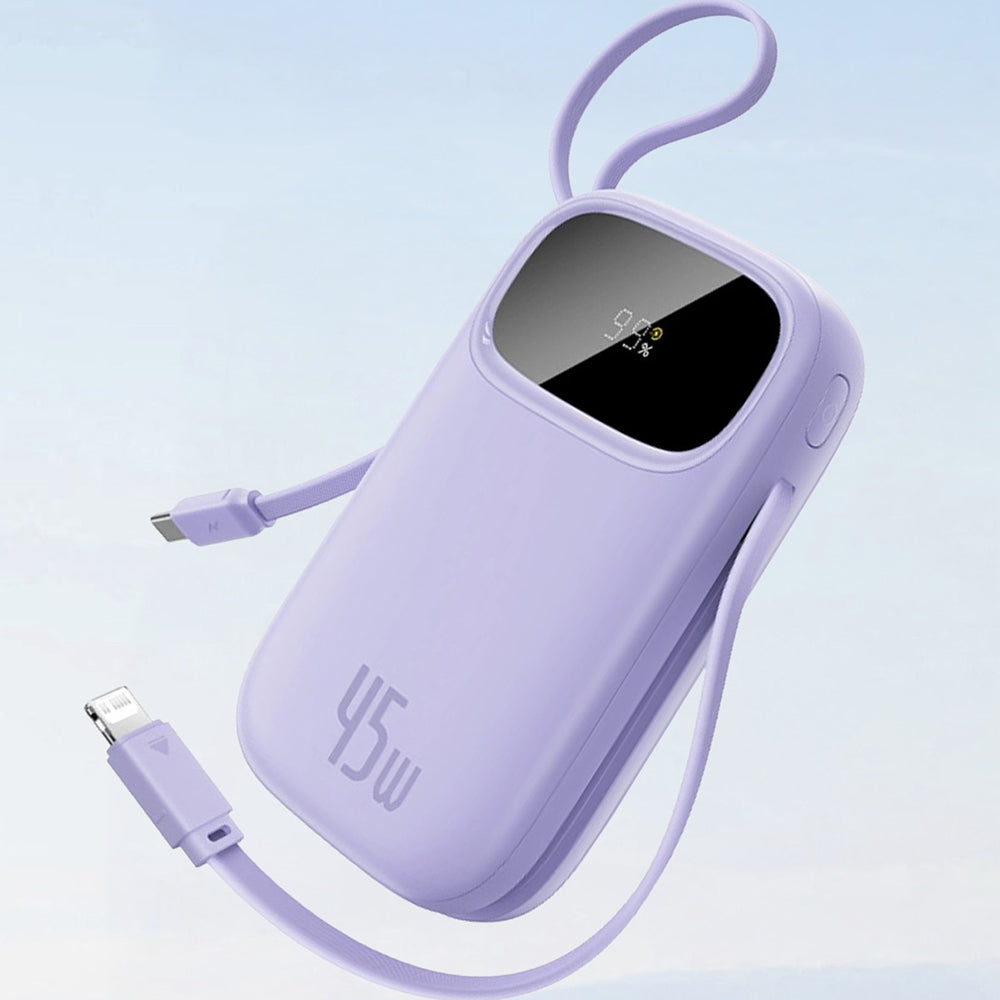 Baseus EnerFill FC31 Qpow 3 External Battery, 10000mAh, 45W, QC + PD, 1 x Lightning - 1 x USB-A - 2 x USB-C, Blue E0028C03