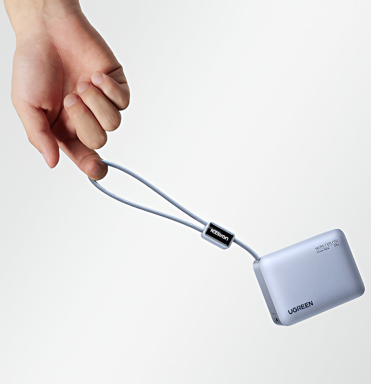 UGREEN PB584 External Battery (75173B), 10000mAh, 33W, QC + PD, 1 x USB-A - 2 x USB-C, Blue