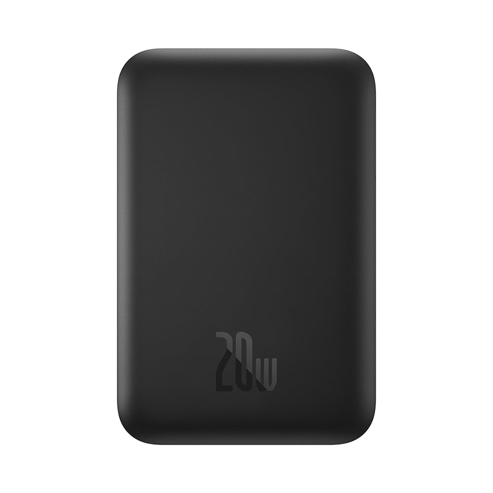 Baseus Mini Air Wireless External Battery, 6000mAh, 20W, PD + FQI, 1 x QI - 1 x USB-C, Black P10059002113-00
