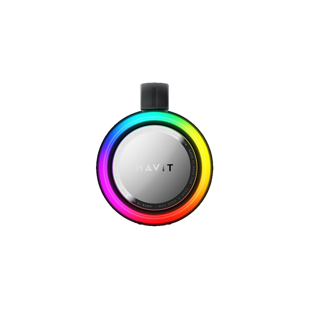 Portable Bluetooth Speaker HAVIT SK834BT, 2 x 5W, RGB, Waterproof, Black