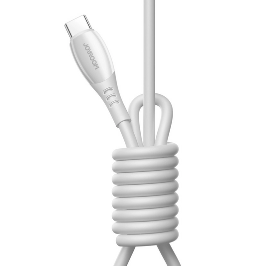 USB-C Data and Charging Cable - USB-C Joyroom S-A59 Vibrant, 60W, 1.2m, White