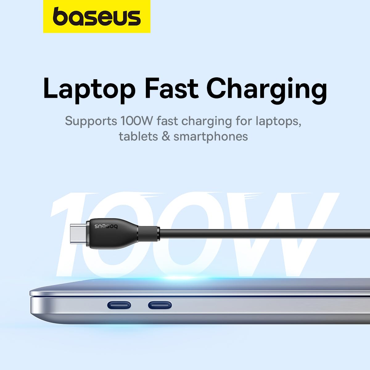 USB-C Data and Charging Cable - USB-C Baseus Pudding, 100W, 2m, Black P10355702111-01
