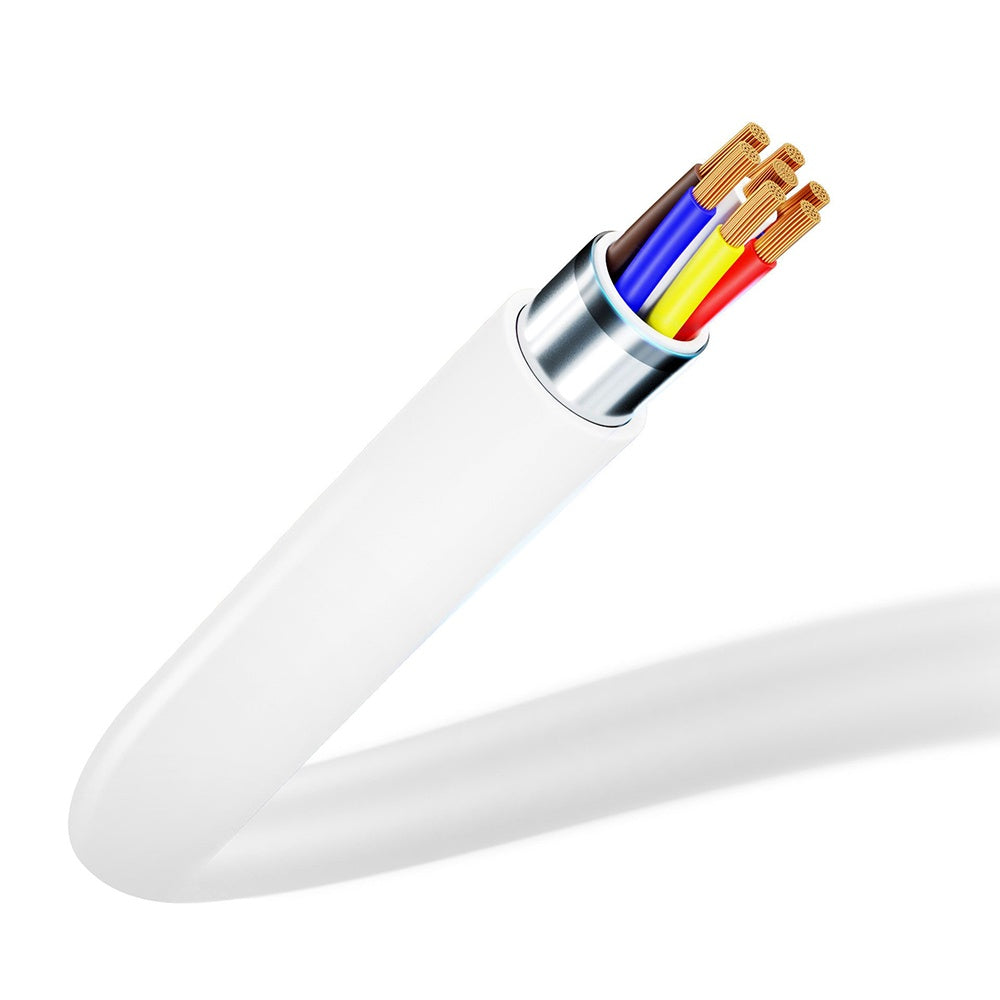 USB-A to USB-C Data and Charging Cable 3MK Hyper, 60W, 1.2m, White