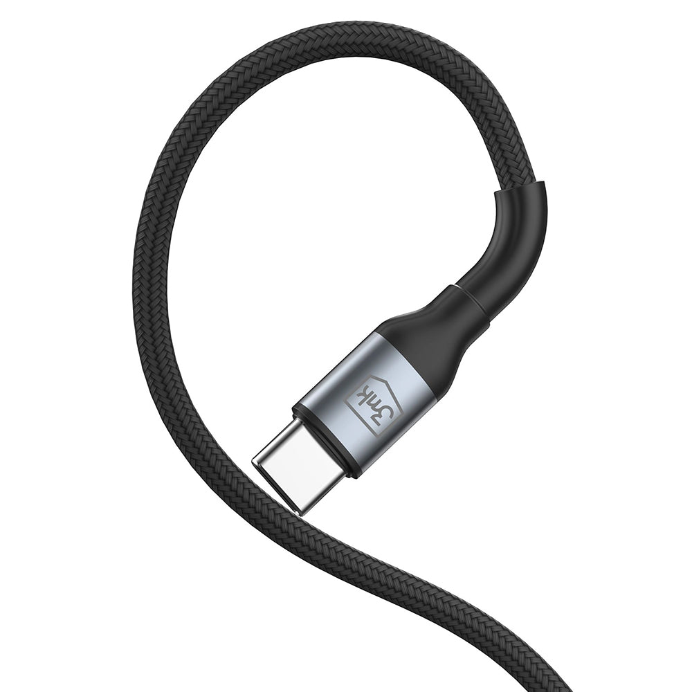 USB-A to USB-C Data and Charging Cable 3MK Hyper N, 18W, 2m, Black