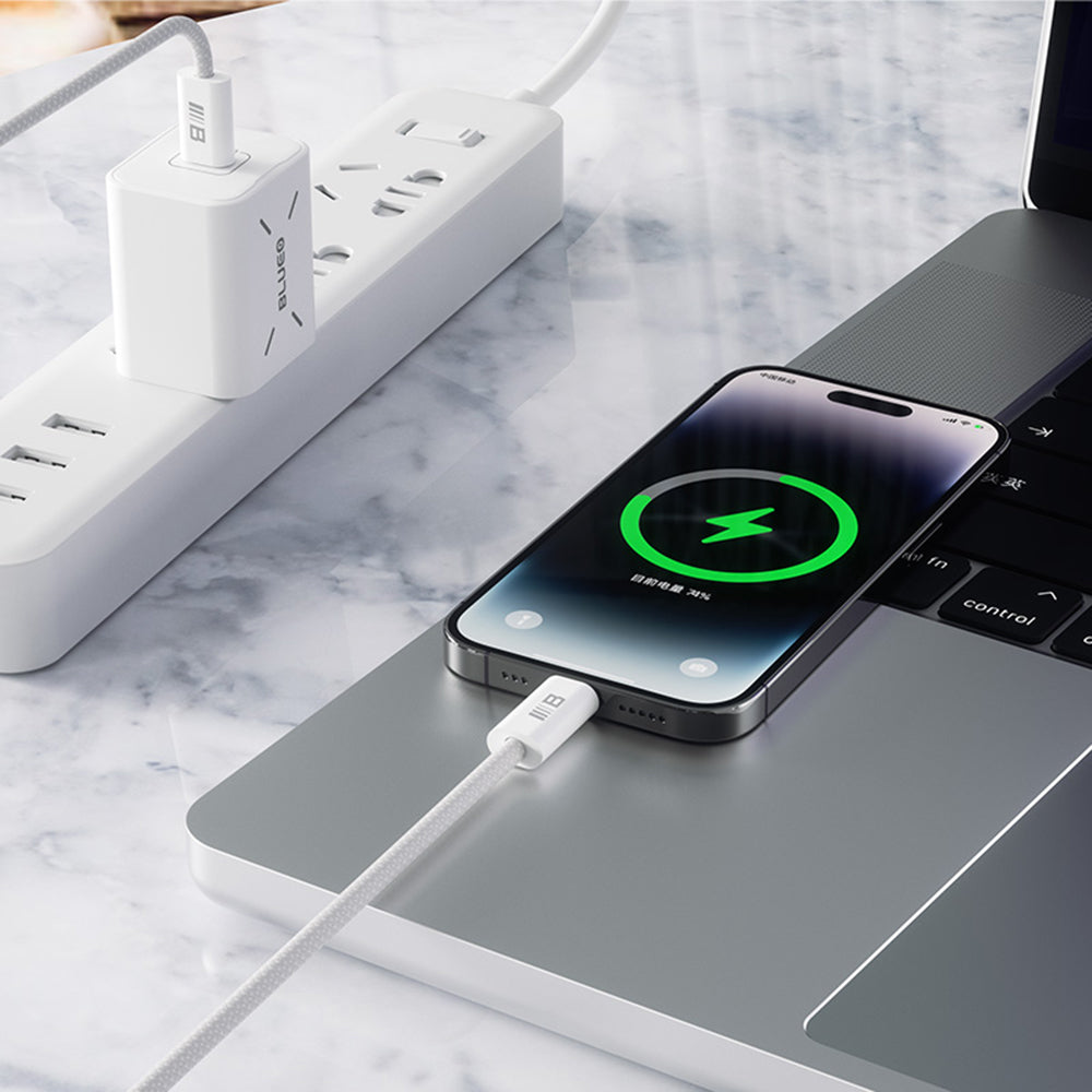 USB-C to Lightning Blueo Data and Charging Cable, 20W, 2m, White