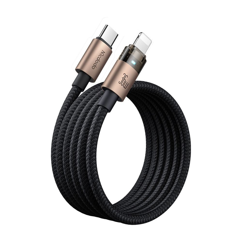 USB-C to Lightning Data and Charging Cable - McDodo CA-6941, 36W, 1.2m, Gold