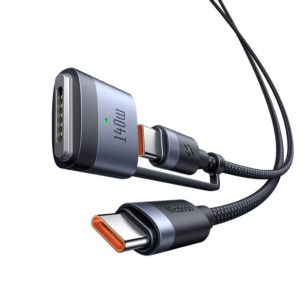 McDodo CA-0140 Charging Cable, USB-C to USB-C / MagSafe 3, 240W, 2m, Black