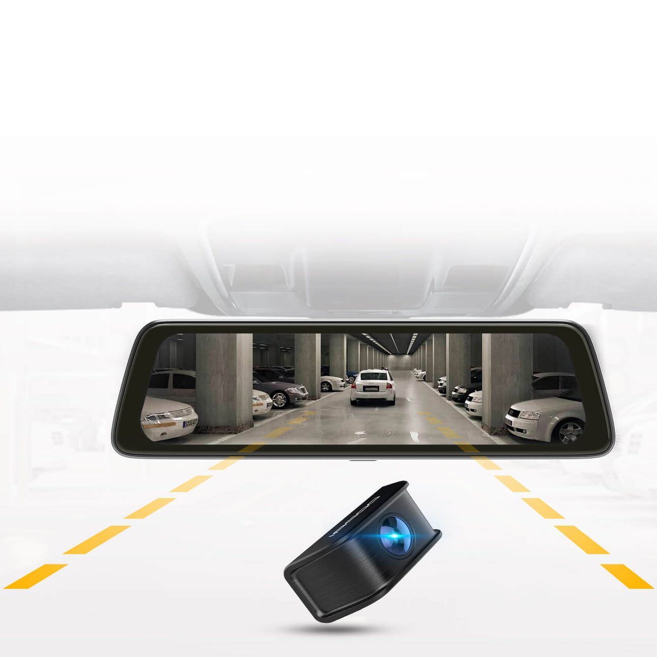 DDPAI Mola E3 Front and Rear Car Camera, 2K, Wi-Fi