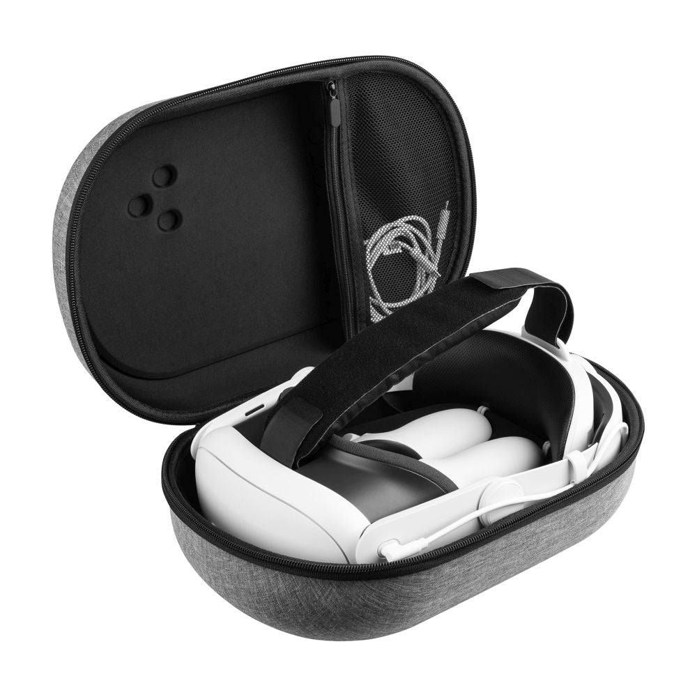 Fixed Protective Case for Meta Quest 3S / 3 VR Glasses, Gray