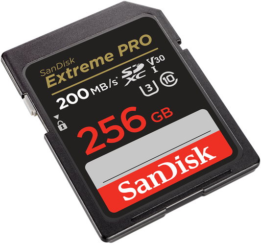 SDXC Memory Card SanDisk Extreme Pro, 256GB, Class 10 / UHS-1 U3 SDSDXXD-256G-GN4IN