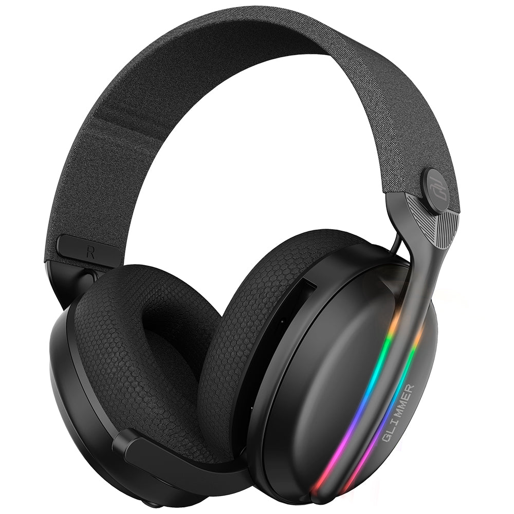 Proove Glimmer Wireless Gaming Headphones, RGB, BT / Wi-Fi / Wired, Black Purple WHGL00022016