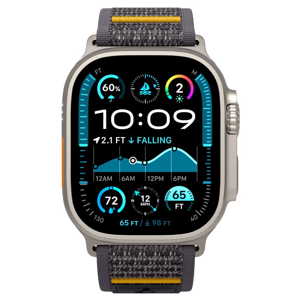 Spigen Athlex Air Strap for Apple Watch 49mm / 46mm / 45mm / 44mm Series, Gray AMP09034