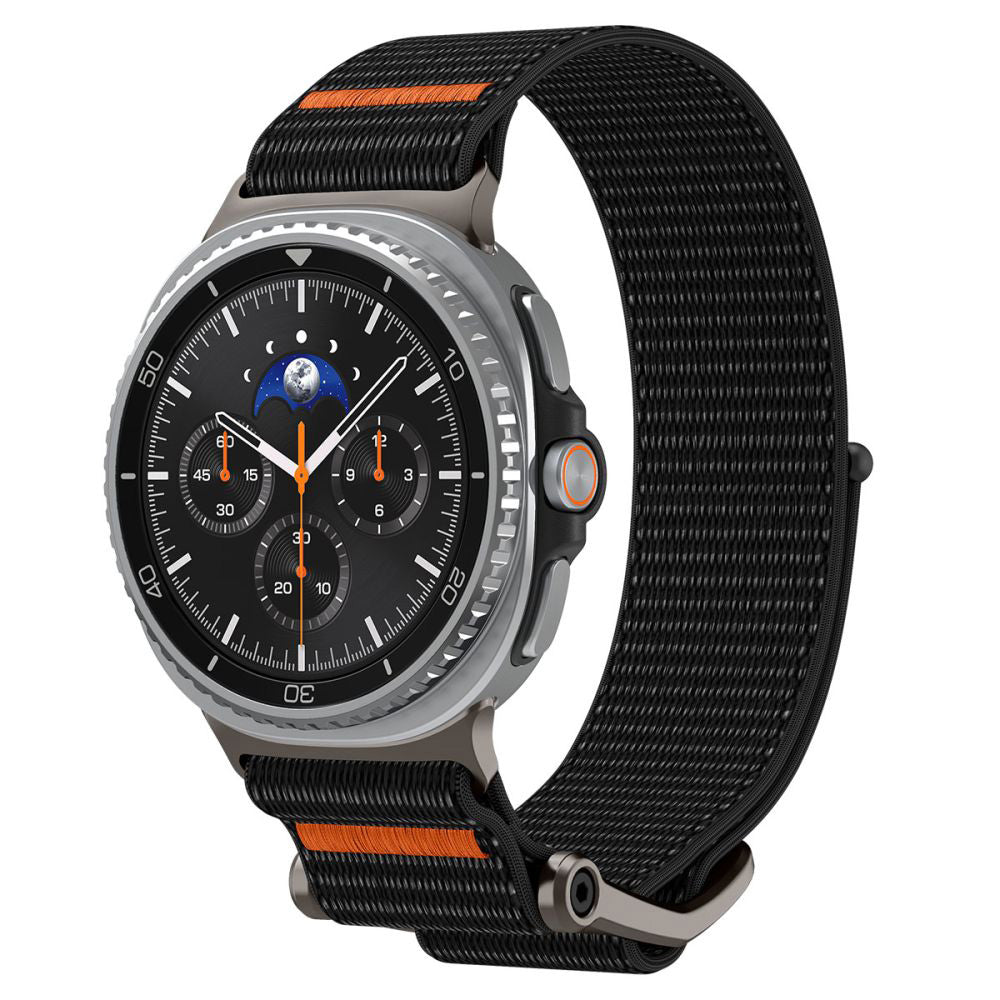 Spigen DuraPro Flex Strap for Samsung Galaxy Watch8 / Watch8 Classic Series, Black AMP10116