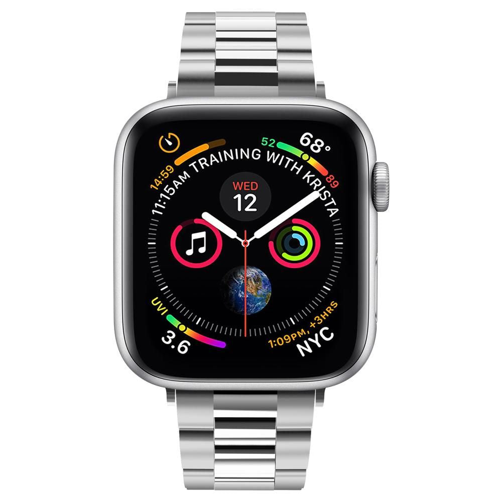Spigen Modern Fit Strap for Apple Watch 42mm / 41mm / 40mm / 38mm Series, Silver 061MP25943