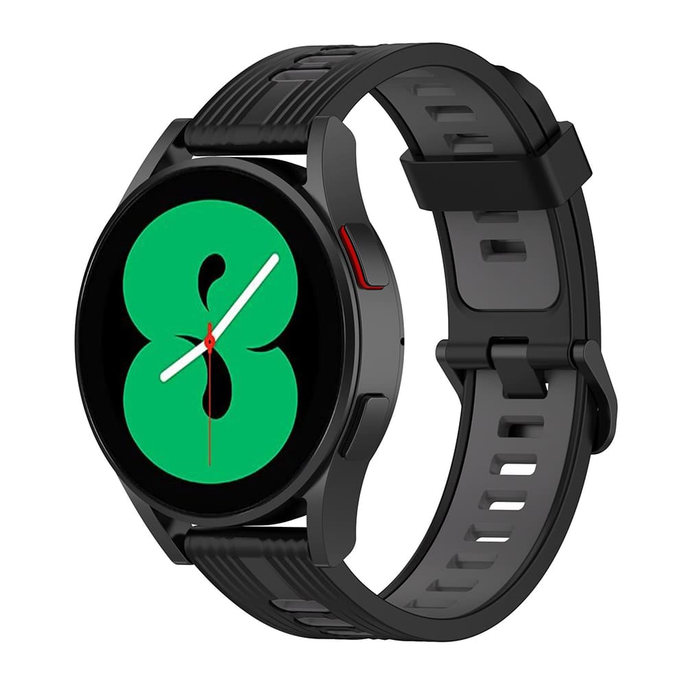 Techsuit W002 Strap for Samsung Galaxy Watch / Huawei Watch Series, 20mm, Black