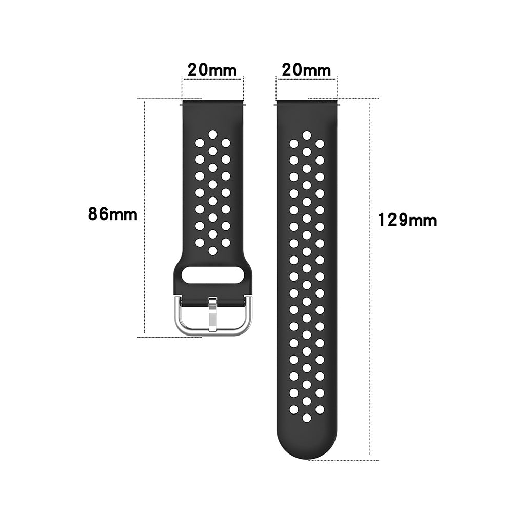 Techsuit W004 Strap for Samsung Galaxy Watch / Huawei Watch Series, 20mm, Dark Blue