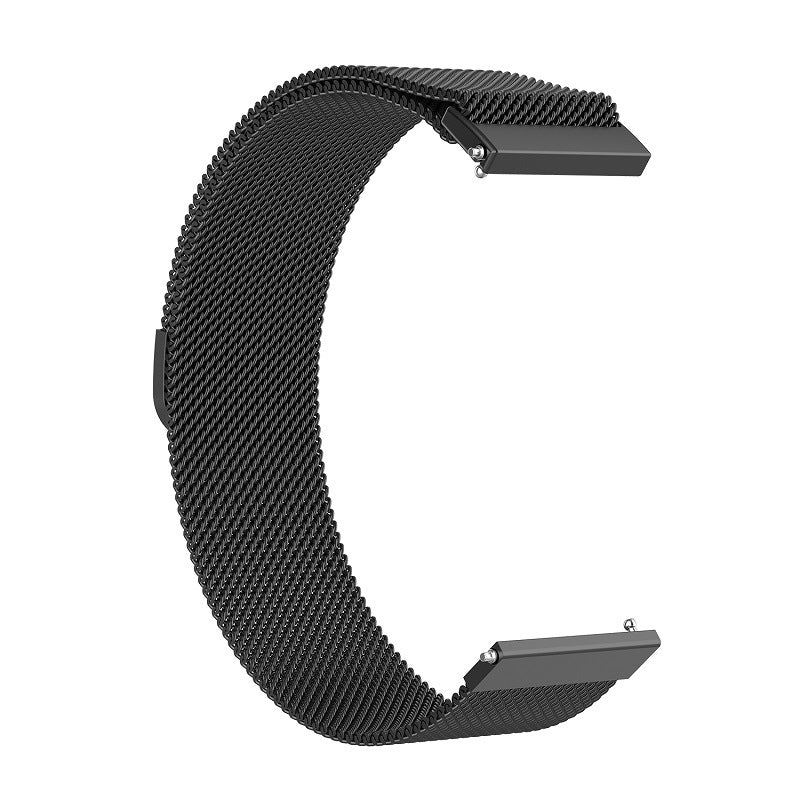 Techsuit W009 Strap for Huawei Watch / Garmin Watch Series, 18mm, Black