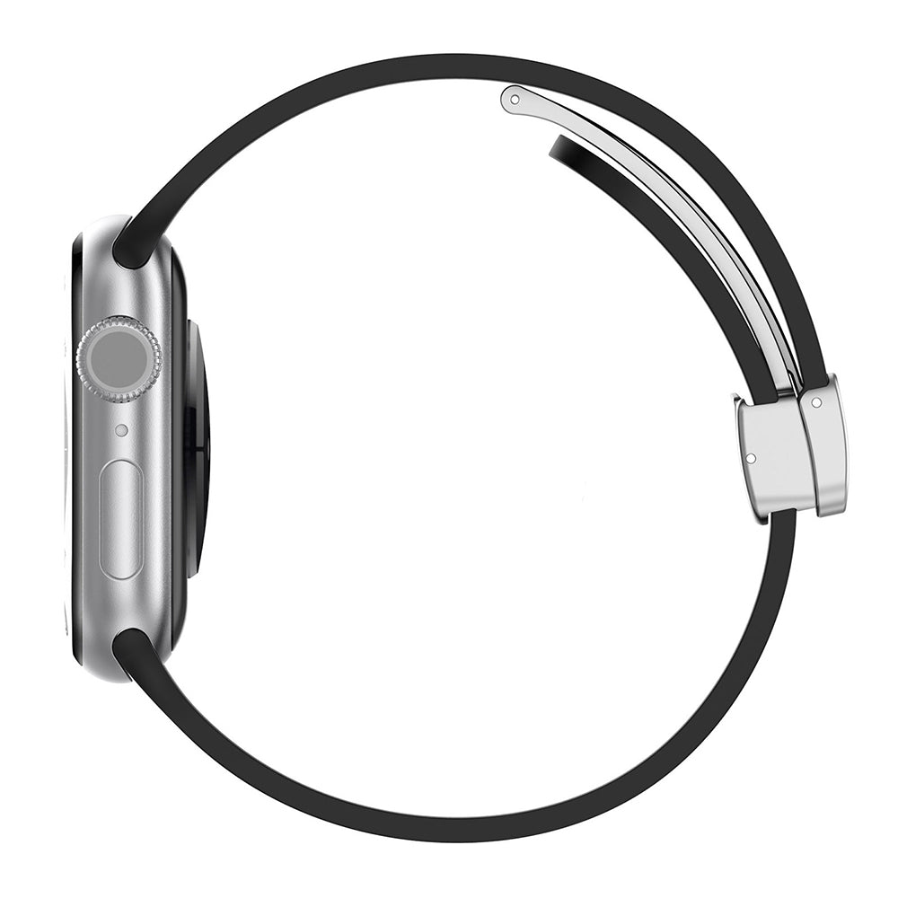Techsuit W011 Strap for Apple Watch 49mm / 46mm / 45mm / 44mm / 42mm Series, Black