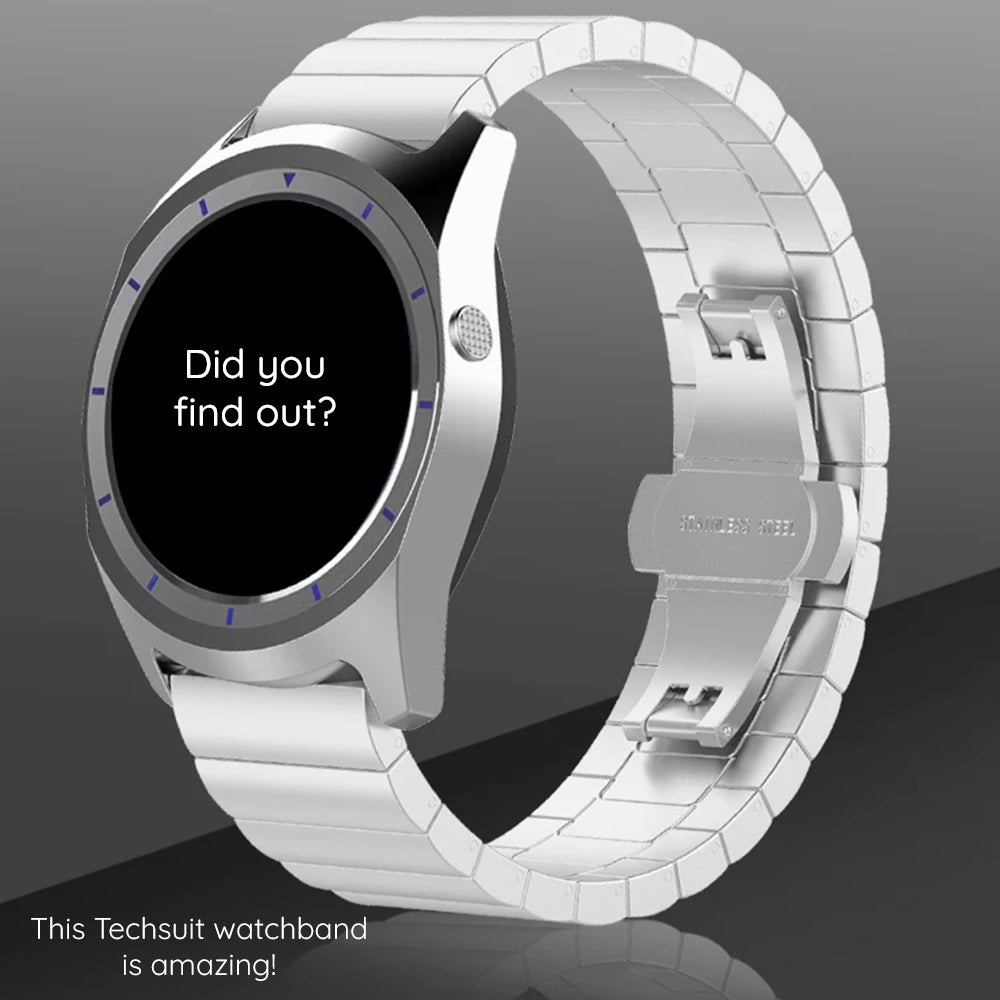 Techsuit W012 Strap for Apple Watch 42mm / 41mm / 40mm / 38mm Series, Black