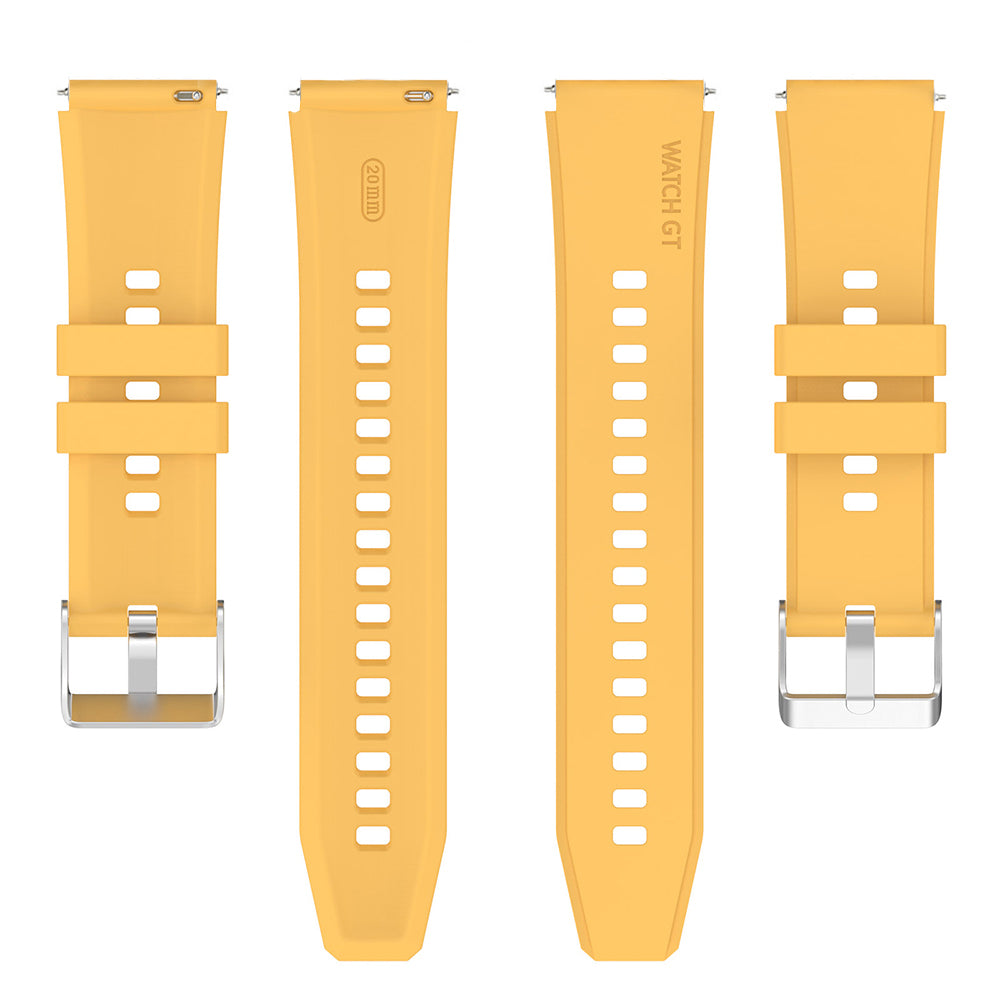 Techsuit W026 Strap for Samsung Galaxy Watch / Huawei Watch Series, 20mm, Yellow