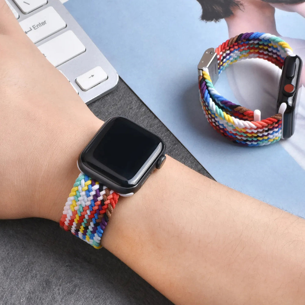 Techsuit W032 Strap for Apple Watch 42mm / 41mm / 40mm / 38mm Series, Navy Blue