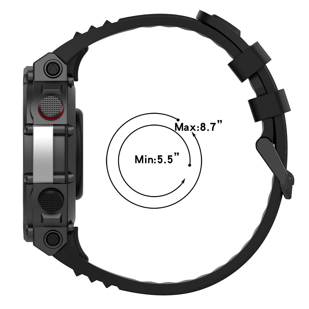 Techsuit W067 Strap for Amazfit T-Rex 2, Navy Blue