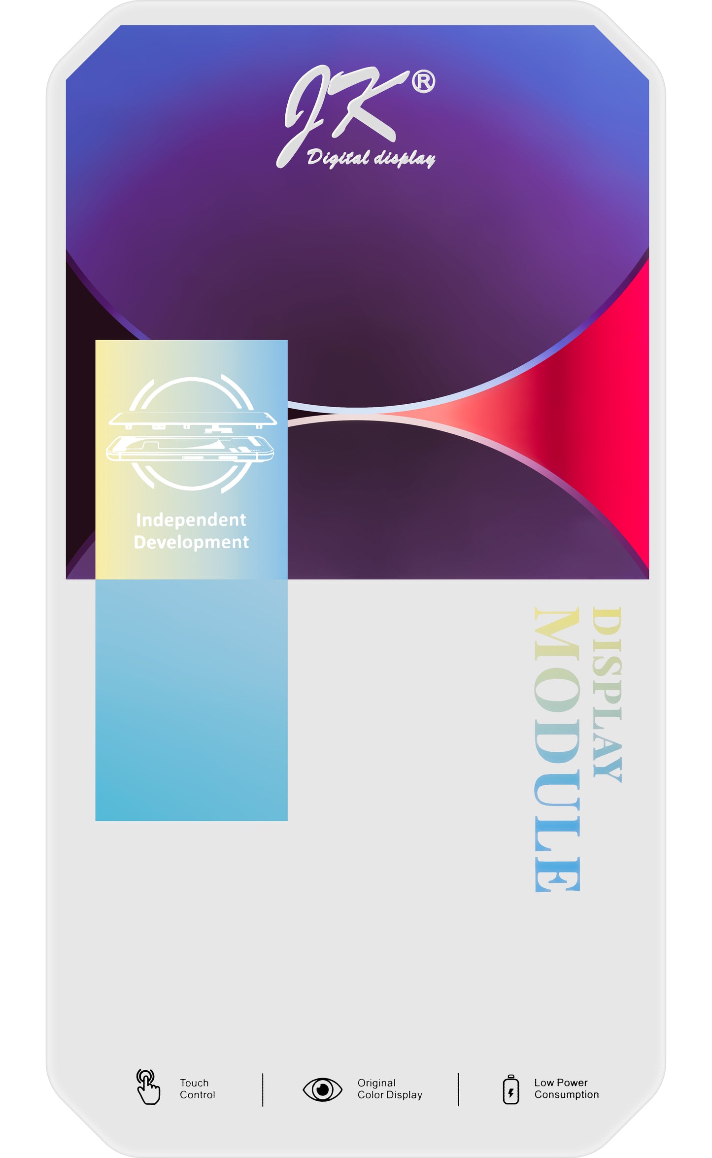 JK Touchscreen Display for Apple iPhone 14 Plus, with Frame, Movable IC In-Cell LCD Version, Black