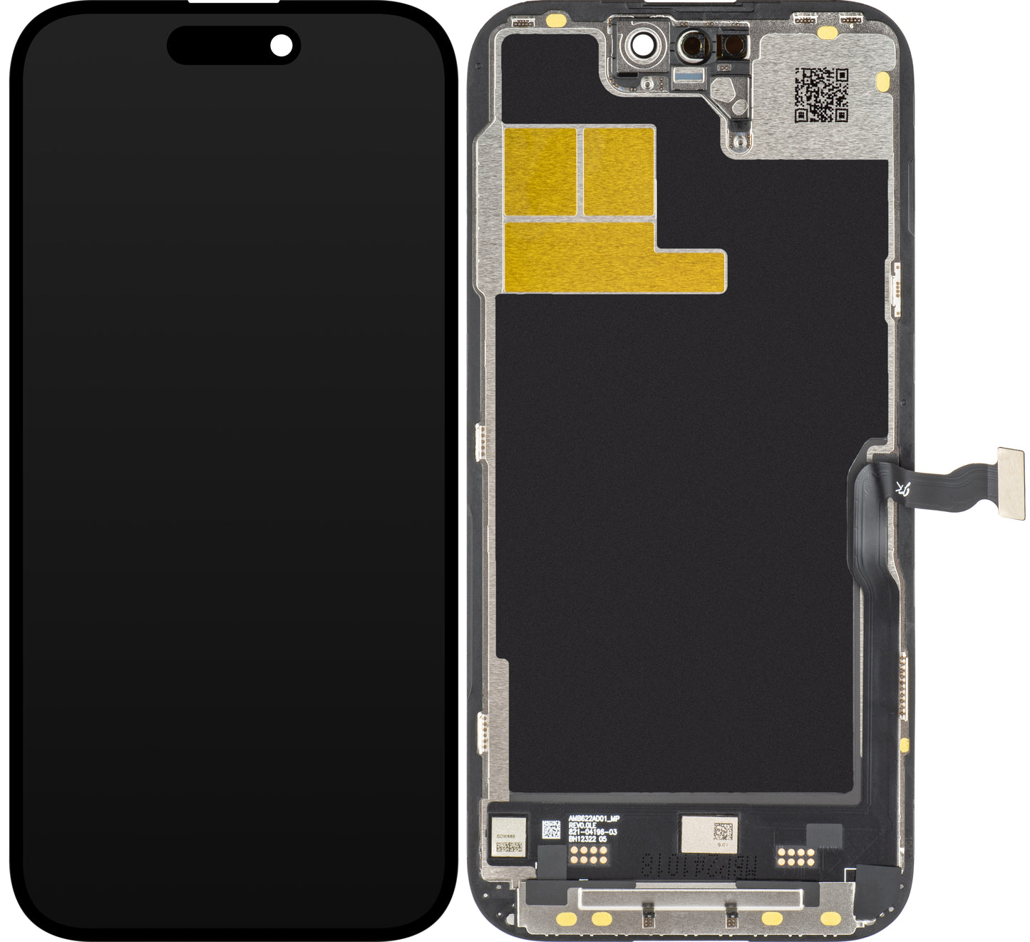 JK Touchscreen Display for Apple iPhone 14 Pro, with Frame, LCD In-Cell IC Movable Version, Black
