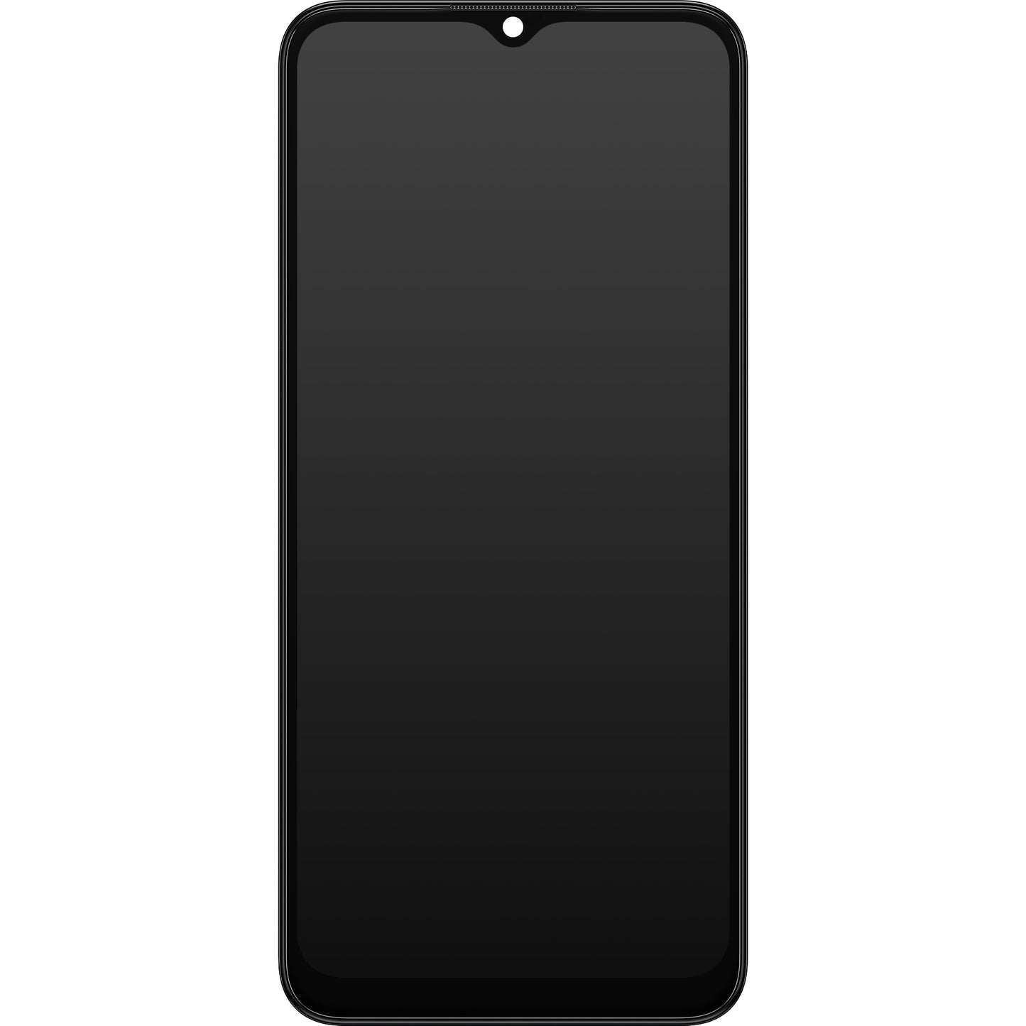 Touchscreen Display Samsung Galaxy A03 A035, with Frame, Version G, Black, Service Pack GH81-21626A