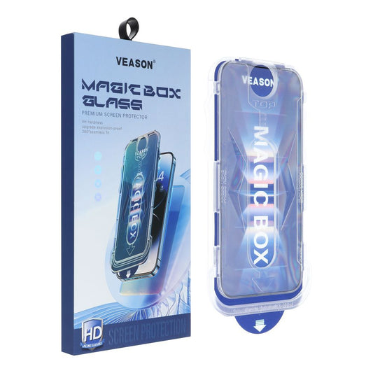 Screen Protector Veason PRO for Apple iPhone XS / X, Glass Shielded, Full Glue, 6D, Black
