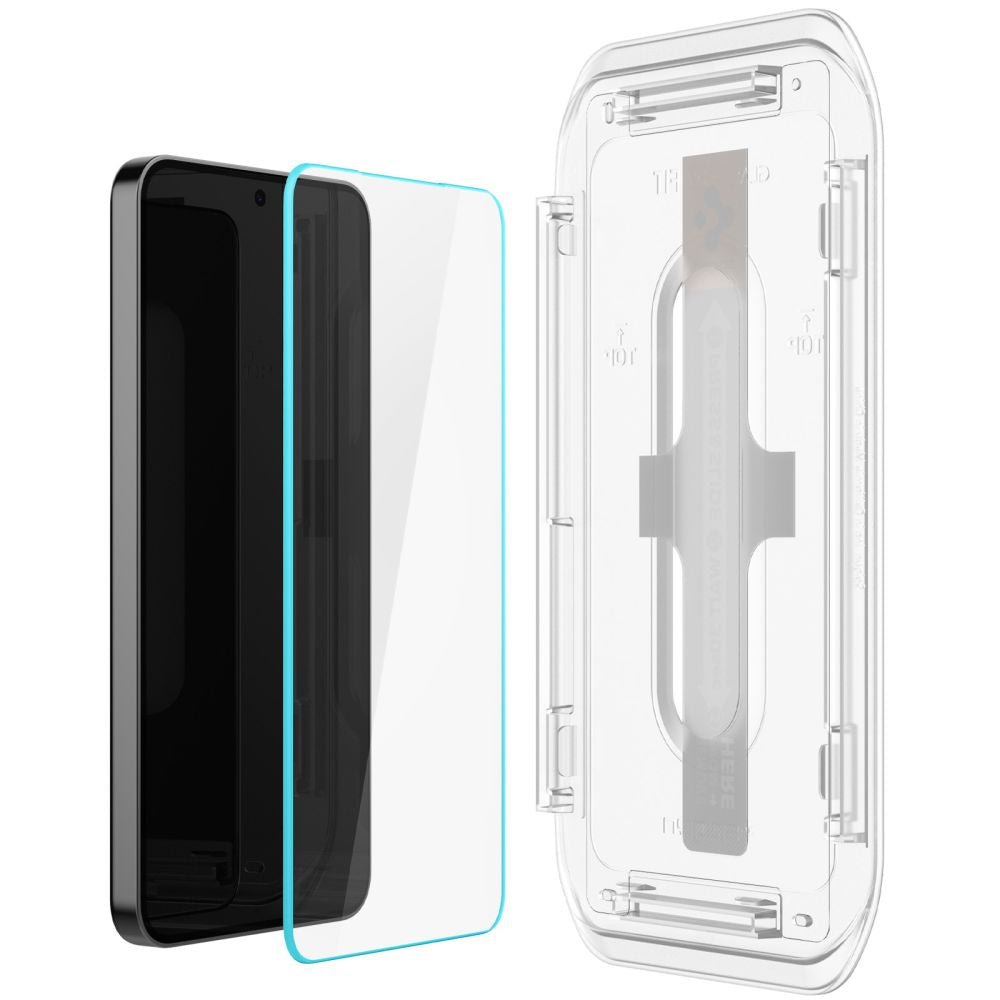 Spigen GlastR EZ FIT Screen Protector for Samsung Galaxy S25 S931 / S24 S921, Tempered Glass, Full Glue, Set of 2 pieces AGL07440