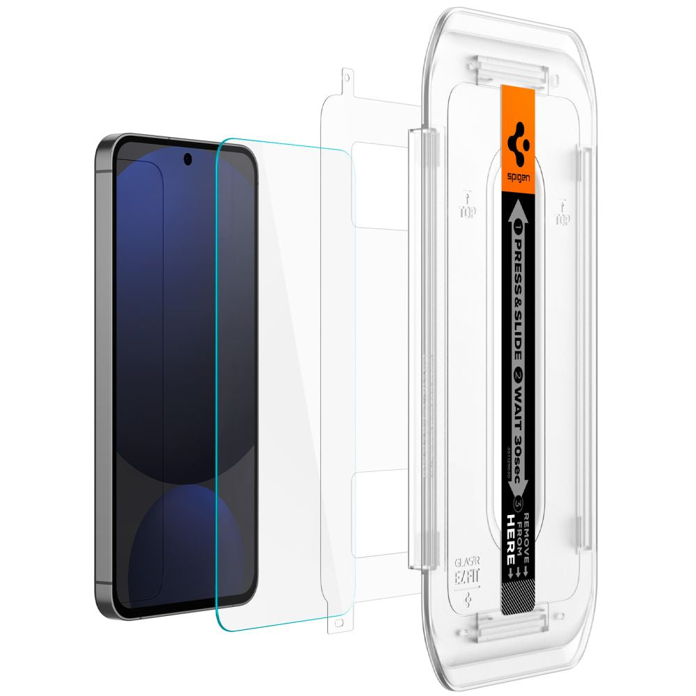 Spigen GlastR EZ FIT Screen Protector for Samsung Galaxy A56 A566 / S24 FE S721, Tempered Glass, Full Glue, Set of 2 pieces AGL08729