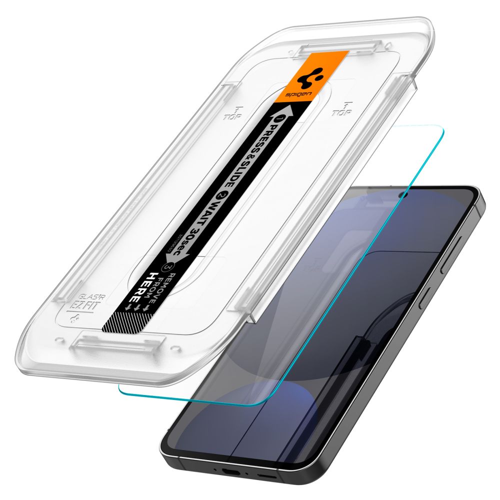 Spigen GlastR EZ FIT Screen Protector for Samsung Galaxy A56 A566 / S24 FE S721, Tempered Glass, Full Glue, Set of 2 pieces AGL08729
