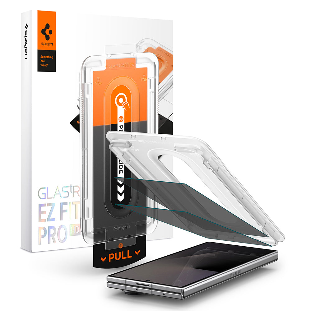 Spigen GlastR EZ FIT Pro HD Exterior Privacy Screen Protector for Samsung Galaxy Z Fold8 Ultra F976, Tempered Glass, Set of 2 pieces
