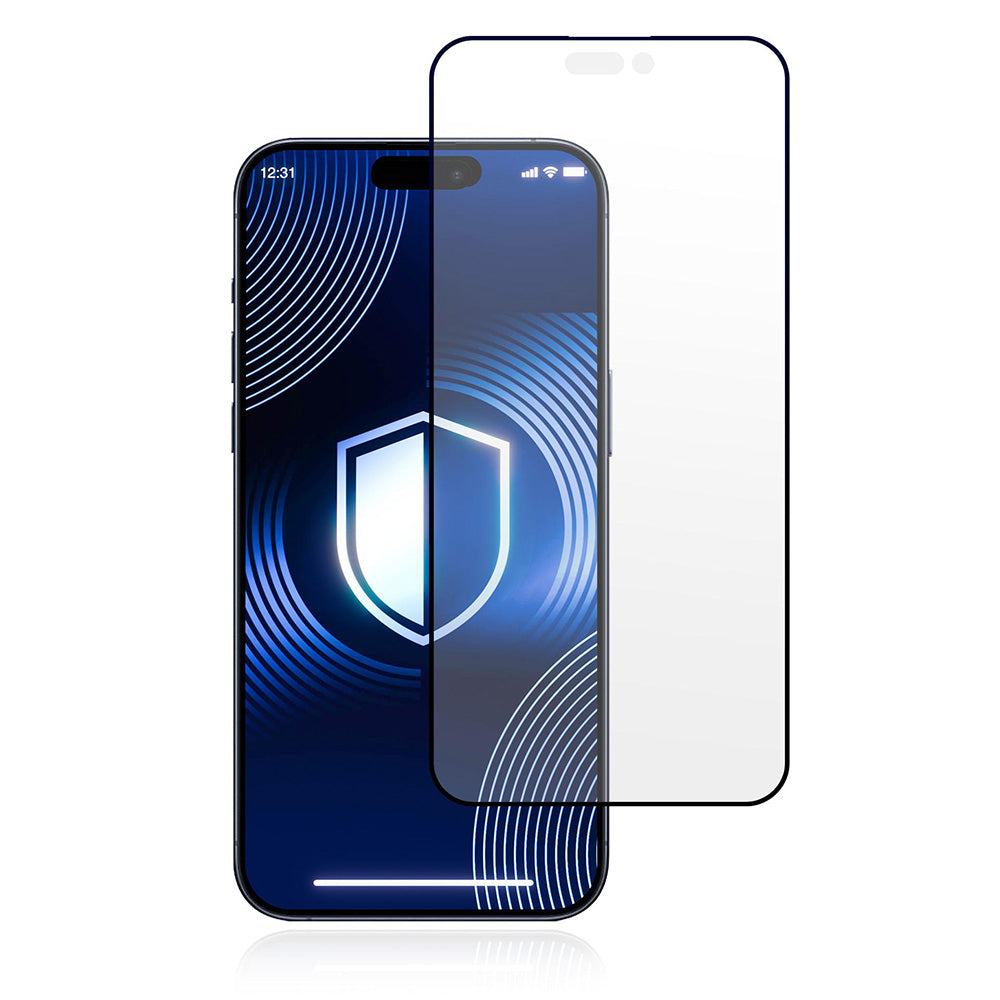 Matte Screen Protector 3MK HardGlass Max for Apple iPhone 17 Pro Max, Tempered Glass, Full Glue, Black