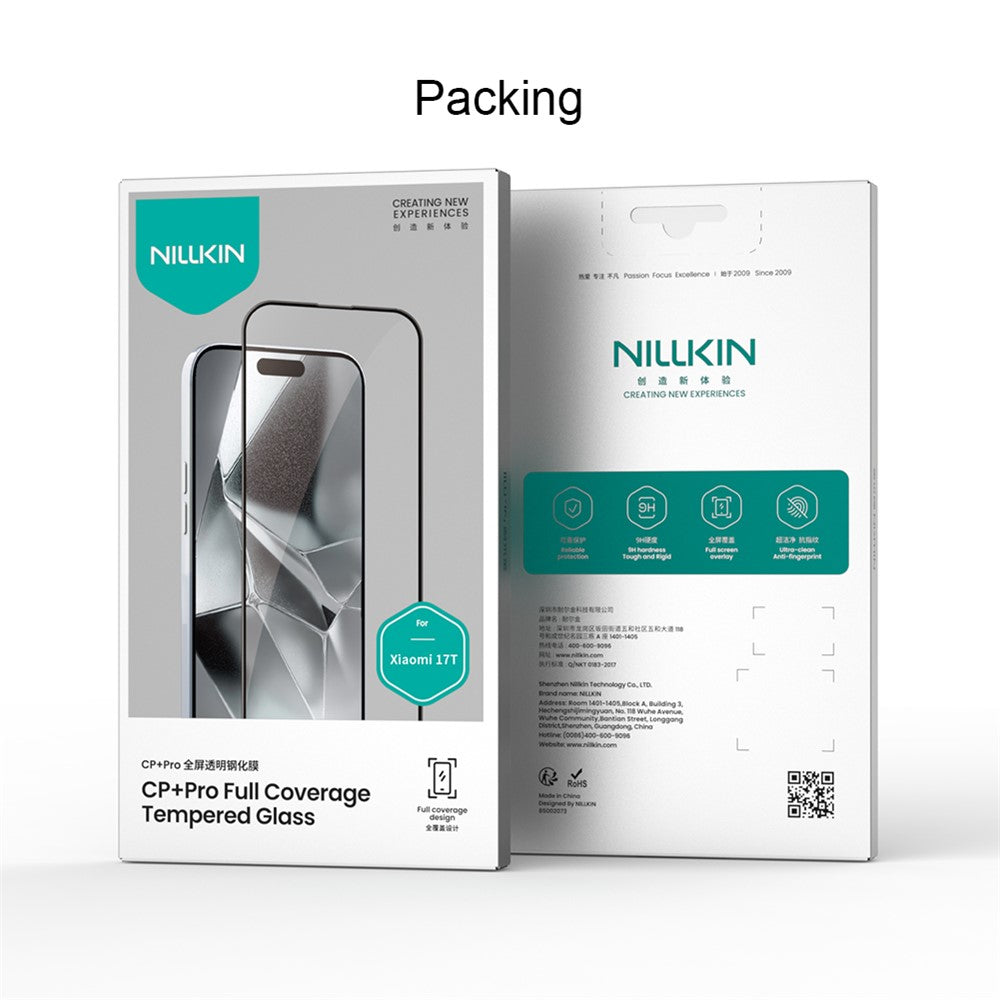 Nillkin CP+ Pro Exterior Screen Protector for Samsung Galaxy Z Fold8 F971, Tempered Glass, Full Glue, Black