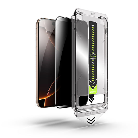 Privacy Screen Protector Techsuit TitanGlass for Apple iPhone 12 Pro Max, Tempered Glass, Full Glue