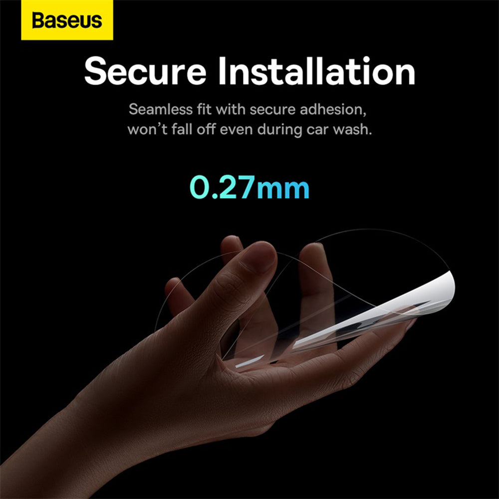 Baseus ClearSight Anti-Rain Mirror Film, 136mm x 96mm, Plastic, Set of 2 pieces C11853200201-00