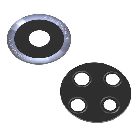 Rear Camera Glass Huawei nova 9, Wide + UltraWide + Macro + Depth, Black