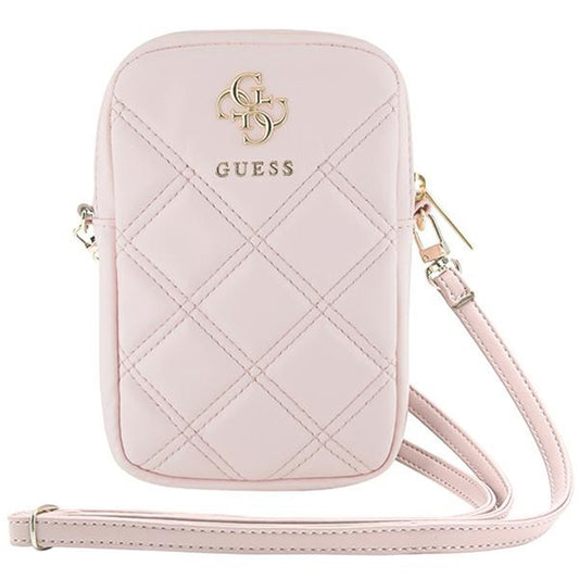 Universal Phone Bag, Guess, Quilted 4G, Pink