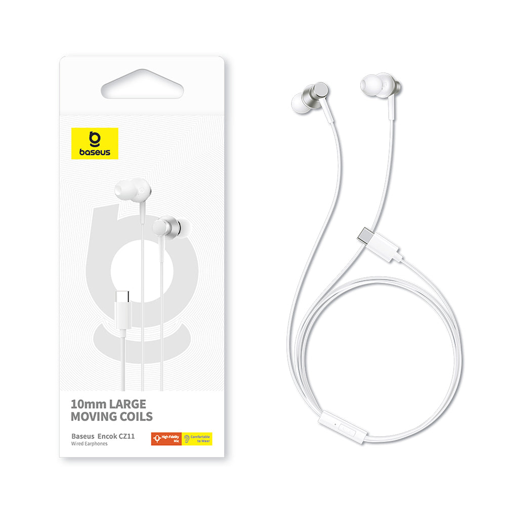 Handsfree USB-C Baseus Encok CZ11, White A00164300213-Z1