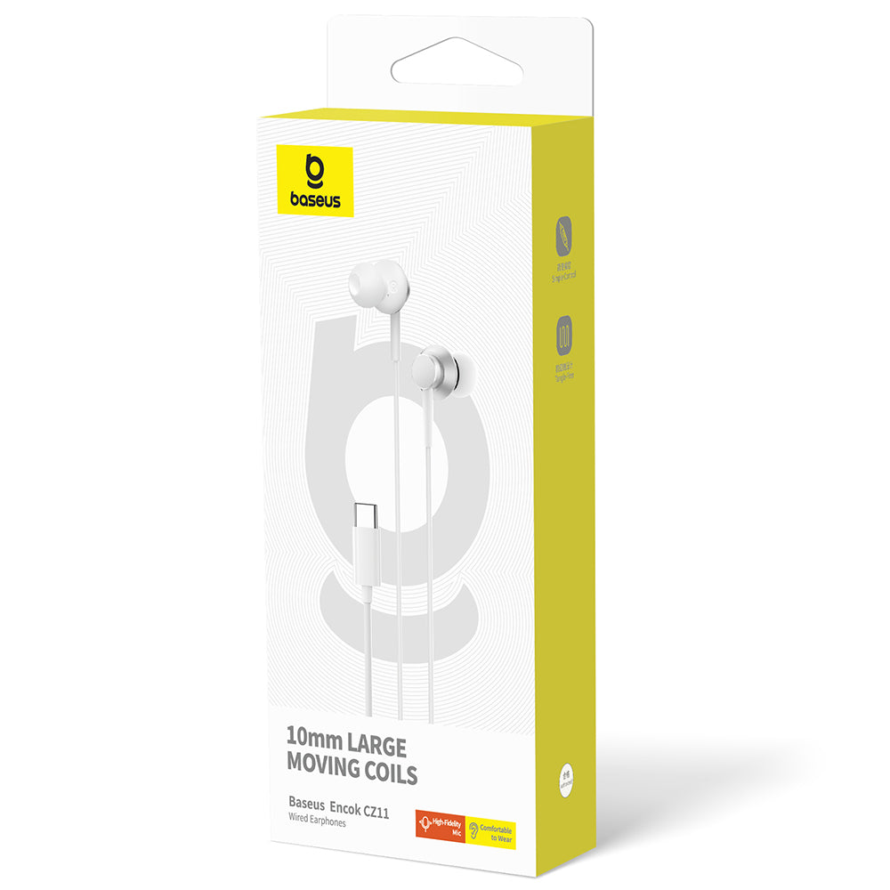 Handsfree USB-C Baseus Encok CZ11, White A00164300213-Z1