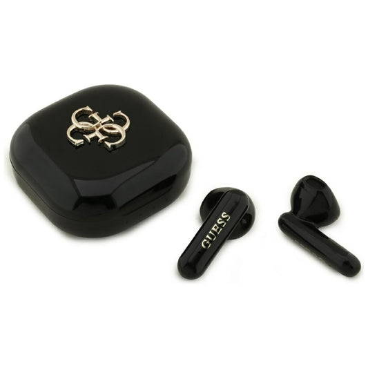 Handsfree Bluetooth Guess 4G Metal Logo, TWS, Black